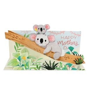 Panoramic Pull-Tab MOTHER's DAY Pop-Up Greeting Card KOALA
